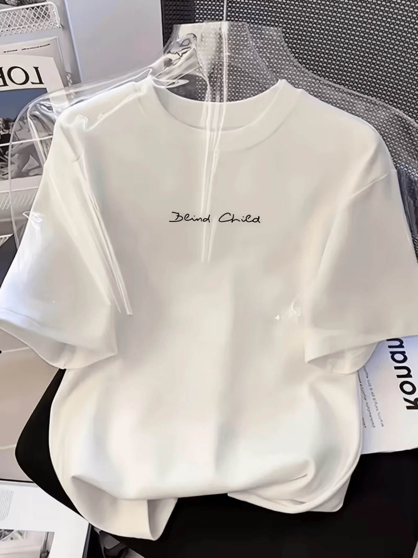 Text That Conveys A Reflection On Lost Innocence And The Inner Search, Representing The Fragility Of Human Emotions With A Modern And Minimalist Style. Comfortable Casual Women's T-Shirt For Everyday Wear - White - View 1