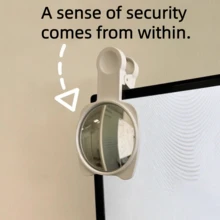 1 pieza Espejo retrovisor de escritorio mini anti-espionaje, espejo retrovisor de visión completa para la oficina para observar discretamente a colegas y superiores - multicolor - Ver 3