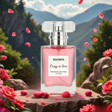 For Women | Gourmand Perfume With Strawberry, Marshmallow & Cocoa Notes | Sweet Fluffy Addictive Aroma | Long Lasting Dessert Scent Perfume Spray, 50ml Fashion Girl Portable Fragrance - 玫紅色 - 查看 7