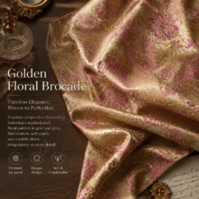 1pc, Exquisite Embroidered Brocade Fabric, 150g/Sqm, Polyester Material, Pre-Cut, Hand Wash Only, Suitable For DIY Handicrafts, Sewing, Clothing And Home Decor - Multicolor - View 10