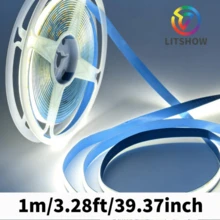 LITSHOW 可裁剪白色LED灯带，电池供电，适用于电视、电脑、床头柜、书桌等，是节日和派对装饰的理想之选。 - 6000K - 查看 9