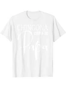 Mexican-Spanish Style T-Shirt For Women - Casual White Short-Sleeved Crew Neck Top, Women's T-Shirt With Spanish Text, Showing Mexican National Pride, Is A Culturally Significant Garment For Women - 白色 - 查看 1