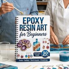 1 Epoxy Resin Art Spiral Notebook Suitable For Beginners, Includes 30 Colorful Resin Projects And Exquisite Finished Product Examples, Perfect Gift For Resin Newbies, DIY Enthusiasts, And Those Needing A Step-By-Step Resin Guide - A - View 1