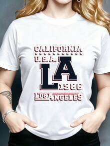 Women's T-Shirt - New Summer 2026 Collection - Casual Short Sleeve Crew Neck - Soft - Versatile Basic Top Ideal For Everyday Wear, Easy To Layer, Machine Washable, Crew Neck - Wardrobe Essential - Women's Going-Out Tops - 黑色 - 查看 7