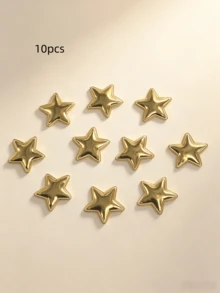 10pcs Mini Star Hair Clips, Sweet And Cool Star Hair Accessories, Suitable For Braiding,Festival,Party - Silver - View 6