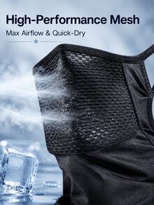 Ice Silk Cooling Sun Protection Mask For Men And Women, UPF50+ UV Protection, Breathable Mesh Design, Suitable For Cycling, Fishing, Hiking, Motorcycle Riding And Other Outdoor Activities, Comes With Replaceable Filter Breathable Mask - Multicolor - View 5