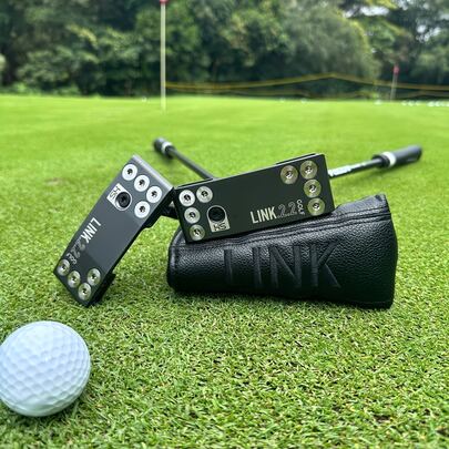 One L-I-N-K2.2 Golf Putter, With A 303 Stainless Steel Head, Vacuum-Plated Black Finish, And An Automatic Balance Face. Comes With A Head Cover.