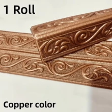 1pc 2.36in X 90.55in 3D Baseboard Wall Sticker, Self-Adhesive Skirting Line Decor Wall Border Trim Sticker, With Easy-Peel Adhesive Base, Decorative Wall Paper Frame, Suitable For Home Baseboards - A - View 19