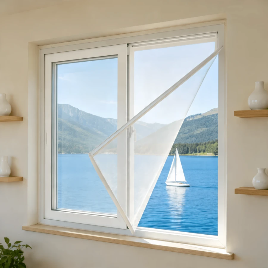 Fine Mesh Window Screen, Anti-Mosquito & Insect Proof, Invisible & Well-Ventilated