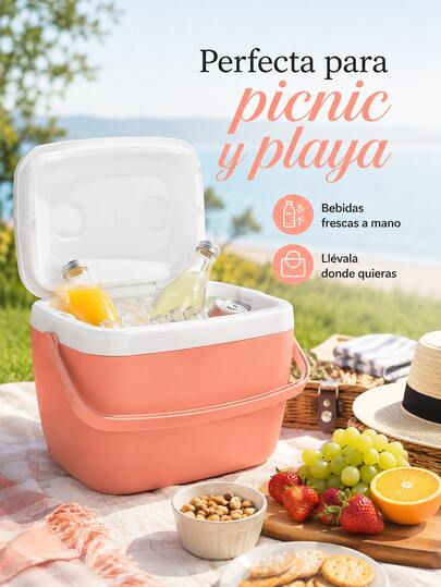 Nevera portátil resistente con material de alta resistencia. Nevera portátil a prueba de fugas para residentes. Práctica nevera térmica para campamentos de verano, viajes y actividades al aire libre. Nevera portátil a prueba de fugas, apta para alimentos. Ideal para picnics, camping, playa y actividades al aire libre. Neveras y bolsas térmicas. Artículos para picnics y fiestas al aire libre.