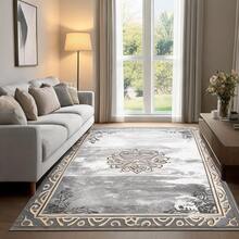 Modern Turkish Carpet | Minimalist Patterned Area Rug | Size Options From 80x250 Cm To 180x280 Cm Made ın Turkey - Mint Blue - View 1
