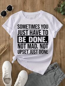 Motivational Message About Calm And The Decision To Close Cycles With Serenity And Inner Strength. Women's Casual, Modern, Comfortable T-Shirt Ideal For Everyday Wear. - 白色 - 查看 8
