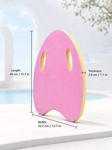OBOVAY Ván tập bơi 2/1 cái có tay cầm, ván tập bơi hình chữ U bằng xốp EVA có độ nổi cao, dụng cụ hỗ trợ học bơi chống trượt cho người mới bắt đầu và tất cả người bơi, phao tập bơi, đồ dùng cần thiết cho bãi biển, phụ kiện bãi biển - nhiều màu - Xem 5