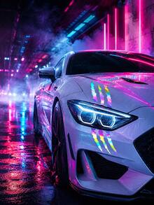 Waterproof Demon Claw Car Sticker, Headlight & Hood Eyebrow Decal, Creative Personalized Scratch Cover Decal Sticker, Suitable For Car Exterior Decoration - A - View 4