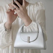 Elegant Small White Women's Handbag, Handbag And Crossbody Bag - New Release - 銀色 - 查看 3