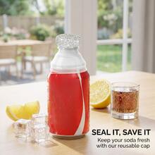 1pc Sparkling Beverage Dust Cover, Rhinestone Soda Can Sealing Lid, Flip-Top Drink Protector, Leak-Proof & Reusable - View 4