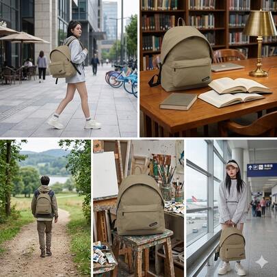 Ba lô kiểu dáng cổ điển/ba lô đi học, ba lô đựng laptop dung tích lớn dành cho nữ, cặp sách nhẹ, unisex, ba lô đựng laptop tiện dụng vừa laptop 15.6 inch, ba lô màu trơn, phù hợp cho học sinh trung học/phổ thông, thanh thiếu niên, ba lô đi làm/du lịch, túi du lịch chống nước, cặp sách, túi đựng máy tính, quà tặng cho phụ nữ.