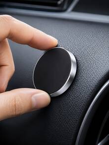汽車用磁吸手機支架，迷你磁吸車用手機支架座，強力磁鐵儀表板手機支架附金屬片，免持 360° 旋轉黏貼式手機支架，適用於所有手機的通用汽車配件 - mini式磁吸支架 - 查看 7