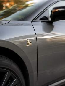可愛貓咪金屬車貼,3D寵物貓印花,適用於汽車桿、窗戶、車身裝飾與造型,通用款,亦可用於筆記型電腦、行李箱等,最佳汽車裝飾配件 | 外觀裝飾貼紙 - A - 查看 3