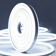 LITSHOW 霓虹LED燈條附觸控開關，IP67防水，USB供電無點狀柔性繩燈，光線均勻，可裁剪自黏膠帶，適用於臥室、鏡子、樓梯、層架、梳妝台、展示櫃、派對、婚禮、節日及居家裝飾 - 白光(6000K) - 查看 2