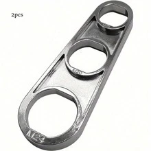 1pc Multi-Size Faucet Aerator Wrench, Zinc Alloy Metal Spanner Tool For Disassembling Kitchen And Bathroom Faucet Nozzles, Adjustable M16/M18/M20/M22/M24/M28 - Silver - View 12