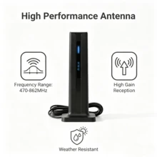 Digital HD TV Antenna Indoor, 4K 1080P Long Range, High-Quality Signal For Home Entertainment - Xem 8