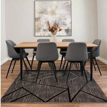 Modern Turkish Carpet | Minimalist Patterned Area Rug | Size Options From 80x250 Cm To 180x280 Cm Made ın Turkey - Light Grey - View 2