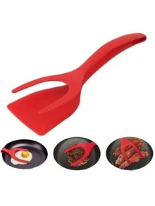 Kẹp lật 2 trong 1, dụng cụ làm bánh trứng, bánh kếp, cá, bánh mì nướng kiểu Pháp chống dính tiện dụng trong nhà bếp - Nhiều màu - Xem 8