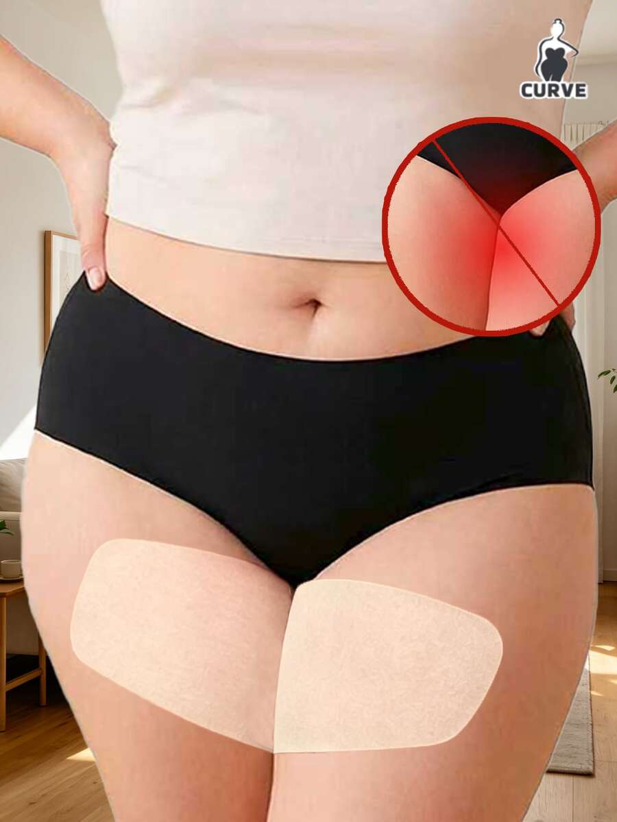 10/20pcs Protections anti-frottement des cuisses, invisibles, absorbantes, légères & confortables, couche intérieure ultra-fine anti-friction, convient pour les robes d'été, les combinaisons et les bikinis. Comprend également 10pcs cache-tétons en forme de fleur - Multicolore - Voir 1