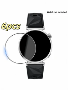 (Lot de 6) Compatible pour Hw Watch GT 6/GT 6 Pro/GT 5/GT5 Pro/Watch GT 4/Watch GT Runner 2/Watch Ultimate 41mm/42mm/43mm/46mm, protecteur d'écran en verre trempé anti-rayures, compatible avec la coque, HD ultra, sans bulles, installation facile - 6 pièces - Voir 22