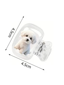 Cute Poodle Puppy Pattern Portable Toothbrush Holder Set, Suitable For Home And Travel Use. Adorable Travel Toothbrush Holder, Travel Essential, Cute Design, Fashionable Storage, Durable Protection, Toothbrush Case, Household, Oral Care Accessory. - Multicolor - View 11