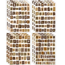 209/627张复古字母贴纸套装，拼贴赎金信/剪贴簿贴纸，杂志剪贴风格字母，英文字母贴纸，适用于日记装饰工艺品/相册 - 多色 - 查看 7