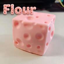 Neuer mit Kunststoff gefüllter Käsewürfel/mit Mehl gefülltes langsam zurückfedern Käse Quetschspielzeug, weiches und langsam zurückfedern Stressabbau Fidget Spielzeug, ideales Geschenk für Büro, Schule, Geburtstag, Feiertage und Familienzusammenkünfte - Verschiedenfarbig - Übersicht 10