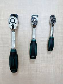 3 piezas Organizador de llave de trinquete, adecuado para tamaños de 1/2", 3/8" y 1/4", mantiene el banco de trabajo ordenado, fácil instalación (tornillos no incluidos) - Multicolor - Ver 4