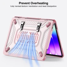 2026 New Neo Case Compatible With Macbook A3404 A18 Pro 14.2 Inch M1 M2 M3 M4 M5 Air 13 Inch 2025 Model, Color Matched With Official Colors, Triple Protection Anti-Scratch Easy Installation Protective Shell, Super Protective Anti-Collision Case With Metal Stand - View 8
