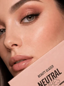 beauty glazed 40 Colors Pearl Smoky Eyeshadow Palette, Matte Shimmer Texture, Super Pigmented, Powdery Blendable Formula, Create Dimensional Contour, Natural Daily Makeup, Suitable For Beginners - Multicolor - View 5