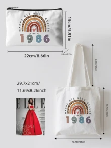 1/3/510 pezzi Borsa trucco per regali di 40° compleanno, borse cosmetiche divertenti per 40° compleanno, idee regalo per 40° compleanno borsa trucco (solo borsa), disponibile anche per regali di 20°, 30°, 50°, 60° compleanno, adatta per amici, amanti, famiglia - multicolore - Visualizzare 12