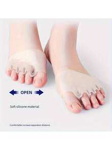 2pcs Silicone Forefoot Pads With Ergonomic 5-Hole Honeycomb Design, Offering Excellent Shock Absorption, Breathability And Secure Fit. Aside From Daily Foot Care, It Can Also Serve As A Practical Accessory For Art, Weddings And Home Decor, Providing Comfortable Wear For Wedding Shoes, Formal Shoes And Home Matching. - Multicolor - View 7