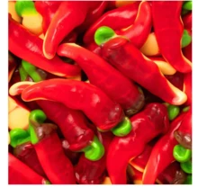 VIDAL Chiles Picantes Rellenos,rellenolas de chile picante bandeja de 75 uds aprox. 795 g Sabor a Cereza Sin gluten Sin grasa Vidal sabor Original garantizada - VIDAL Chiles Picantes - Ver 1