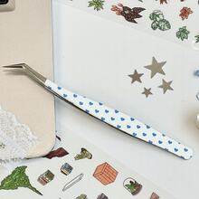 Nhíp cong bằng thép không gỉ, chống tĩnh điện, độ chính xác cao, dùng để nối mi, kẹp uốn mi hình hoạt hình. - Nhiều màu - Xem 11