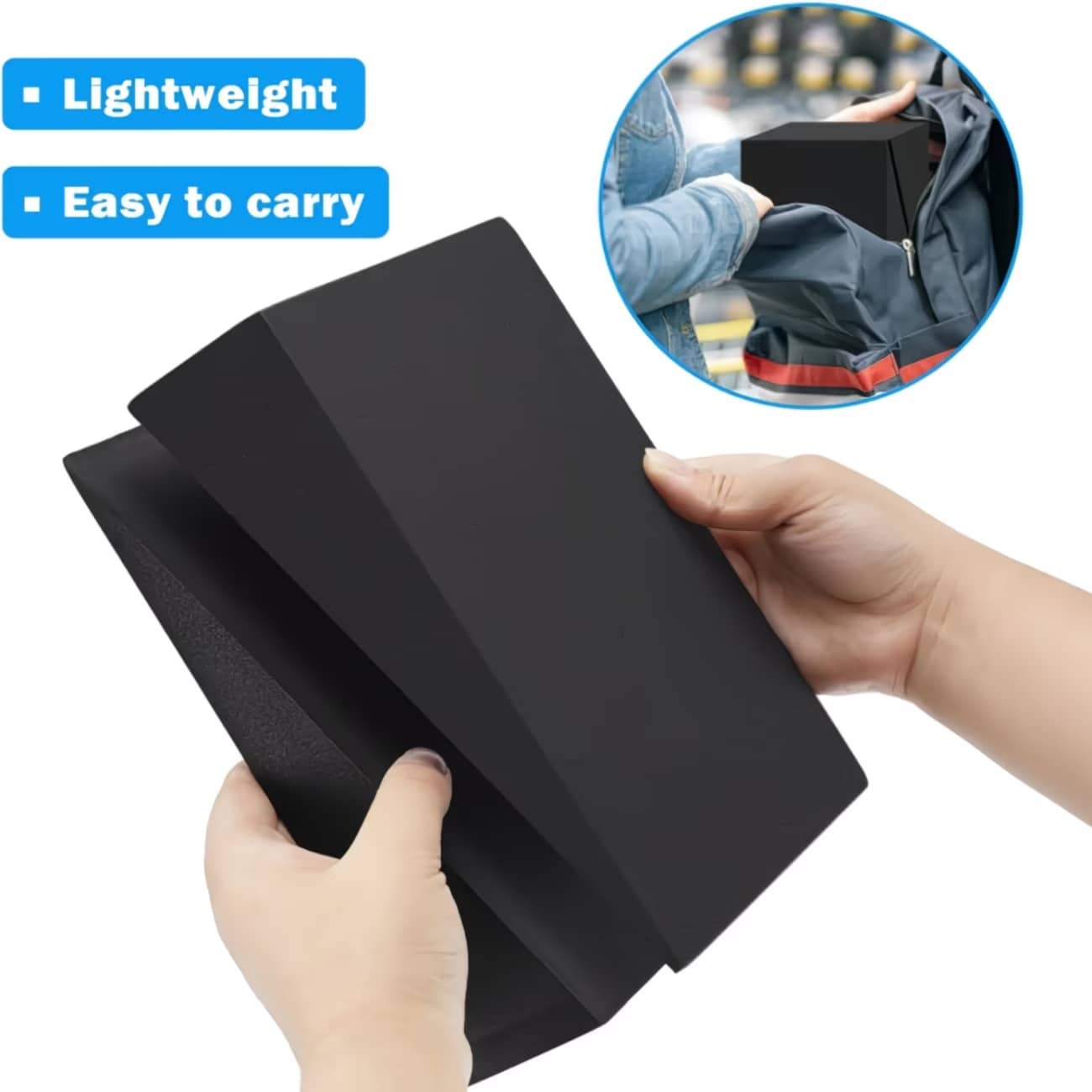 2pcs Adjustable Slant Squat & Calf Stretch Board - Heavy Duty Non-Slip Yoga Blocks With Slant Mechanism, Home Gym Leg Recovery And Strength Training Equipment For Deep Stretching - Improve Balance, Muscle Stability - Suitable For Yoga, Squats, Calf Raises - Durable Black Fitness Blocks For All Fitness Levels - Perfect For Leg Workouts, Squats And Stretching Exercises - Black - View 1