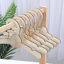 Wooden Baby/Kids Clothes Hanger, DIY Creative Wild Animal Zoo Kindergarten Decor Storage Rack - Multicolor - View 2