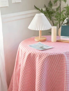 1/24 buah Taplak Meja Kotak-kotak Pink Gaya Jepang yang Segar dan Feminin, Taplak Meja Kotak-kotak Persegi Panjang untuk Hadiah Piknik, Pernikahan, Pesta Liburan, Restoran, Dapur, Dekorasi Meja Makan, Pesta Teh, Dekorasi Rumah - Berwarna merah muda - View 5