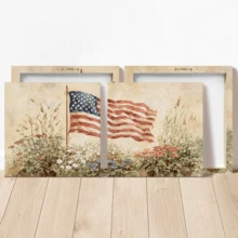 1pc Vintage Style Wall Art Poster, July 4th Art Print, American Flag Painting Print, Independence Day Art, American Decor, Independence Day Wall Art, Framed Or Unframed, Room Decor, Home Decor, College Dorm Apartment Decor, Hotel, Home, Living Room, Bedroom, Bathroom And Office Wall Decor Gift - A - View 9