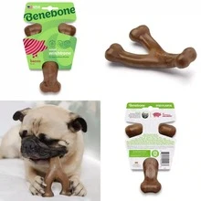 Benebone Wishbone Dog Chew Toy - Bacon - S - 棕色 - 查看 8