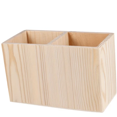1 hộp trang điểm gỗ, gốm gỗ chưa hoàn thiện, cốc gỗ, bút và giá đỡ bút gỗ, kệ sắp xếp bàn làm việc gỗ, hộp đựng, hộp chứa, giá đỡ bút gỗ, bàn trang điểm, đa năng