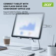 Adaptor Antarmuka Acer dengan USB 3.2 untuk Performa Transfer yang Optimal, Opsi USB-A/USB-C, Casing Paduan Logam, Tekstur Matte, Ringkas dan Ringan, Mudah Dibawa - Grey - View 9