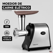 Moedor de Carne Elétrico Doméstico 1500W para Almôndegas Kibes e Recheios - Multicolorido - Visão 10