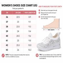 Women's New Sports Style Lace-Up Rhinestone Outdoor Wedge Thick Bottom Casual Sneakers, Breathable Comfortable Running Shoes, Outdoor Travel Shoes, Suitable For All Seasons,Indoor Chunky Heels, Casual Sports Shoes For Commuting To Work - 白色 - 查看 3