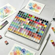 150色珠光水彩颜料，固体包装，适用于中国传统绘画、唐卡书法、彩色绘画 - 套裝 - 查看 2